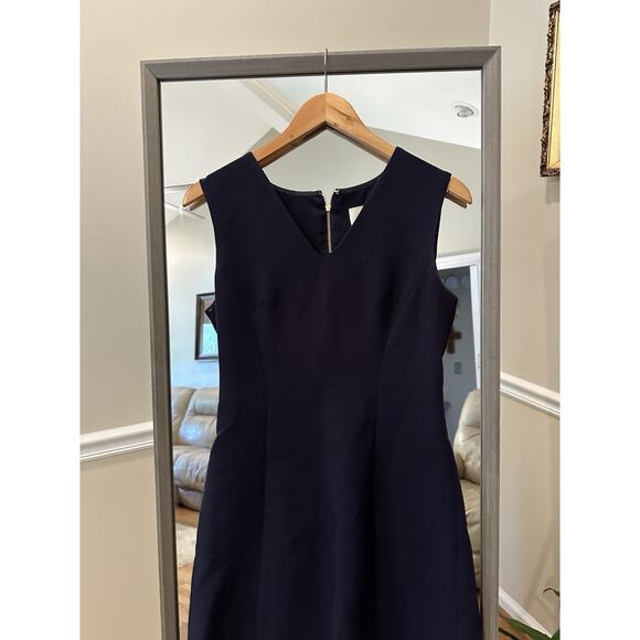 Kate Spade Saturday Dress Women Size 0 Navy Blue Mini Dress Sleeveless - Picture 3 of 5
